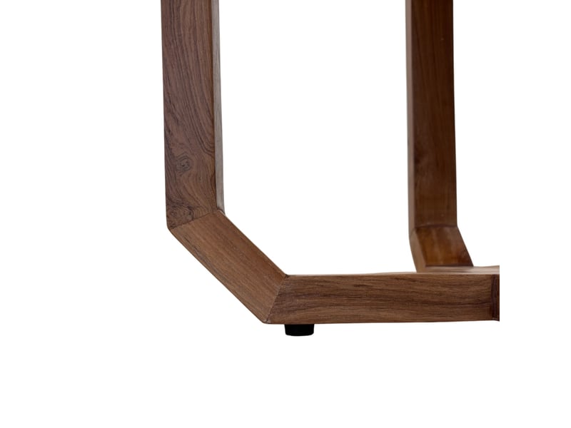  Table d'appoint ronde en bois de teck  - Conforama E