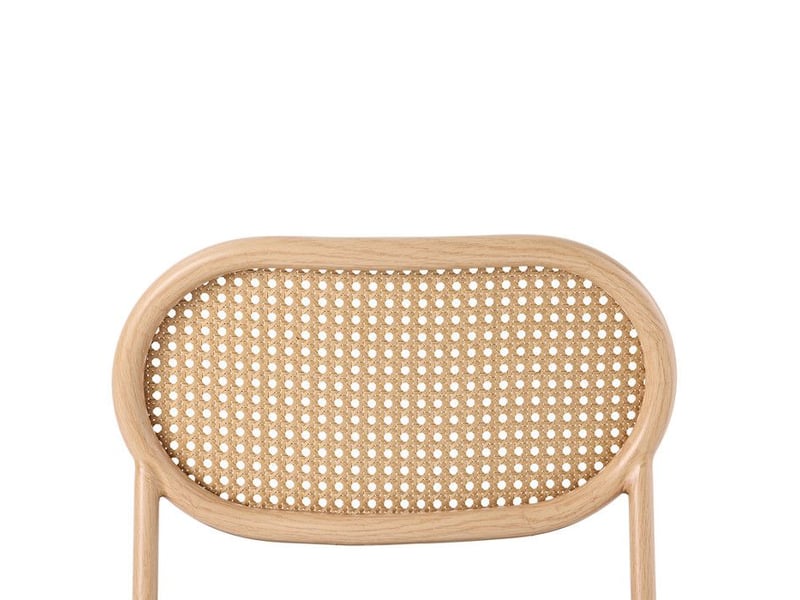  Chaises de salle à manger - lot de 6 - marron - rotin naturel - ergonomique - métal marron - Conforama C