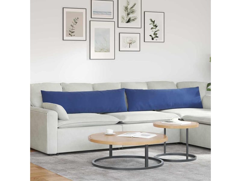  Lot de 2 coussins de canapé, coussins décoratifs bleu police 145 x 40 cm cf59016  - Conforama B