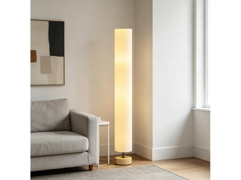 Lampadaire salon 2 douilles e27 avec interrupteur au pied homvra  - Conforama E