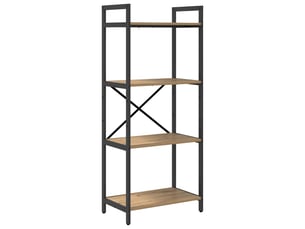 Étagère 4 niveaux, étagère de rangement 56 x 34 x 133,5 cm bois d'ingénierie shl2574