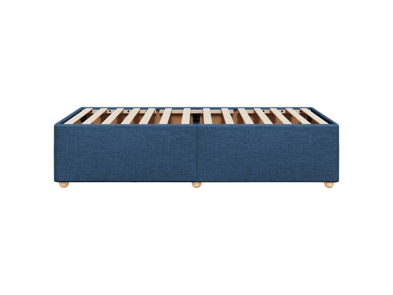  Lit simple- lit adulte -  cadre de lit sans matelas bleu 80x200 cm tissu  - Conforama D