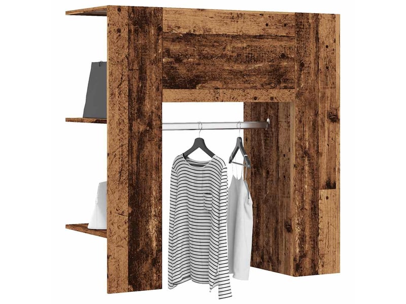  Meuble de rangement, armoire de couloir vieux bois 97,5x37x99 cm bois d'ingénierie  - Conforama B