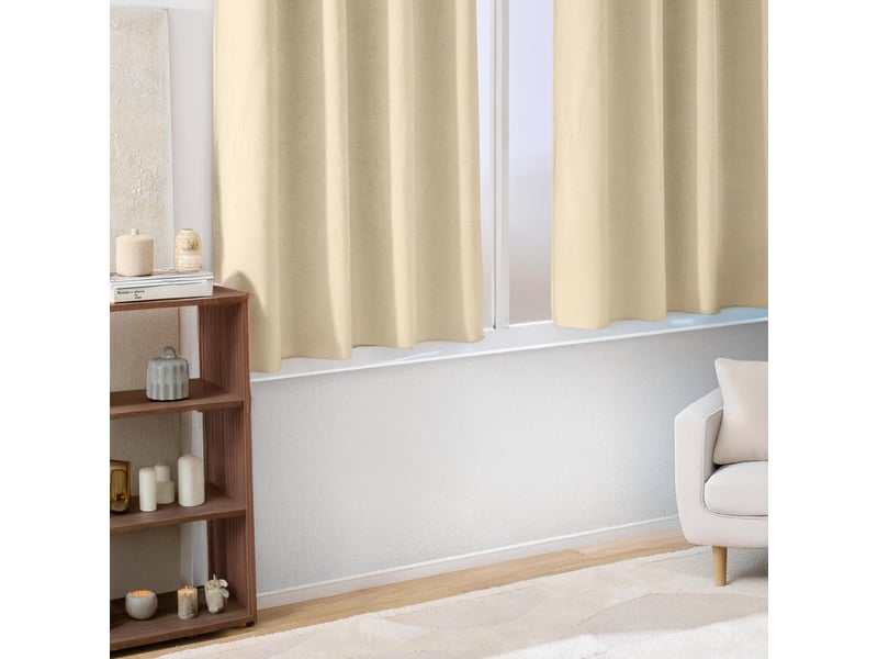  Rideau tamisant à œillets en velours chenille 140x180 cm  - Conforama C