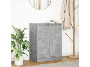 Buffet cuisine, meuble de rangement, bahut gris béton 57x34x76 cm bois d'ingénierie