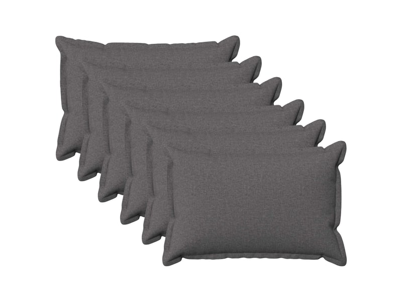  Lot de 6 housses de coussin houten gris clair 30 x 50 cm cf49974  - Conforama B