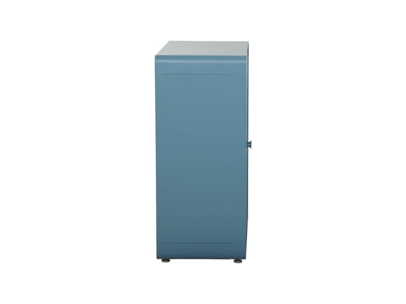  Commode armoire métal 2 portes bleu - tribeca  - Conforama C