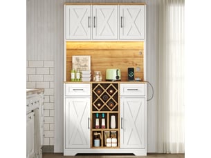 Buffet 2 porte(s) 2 tiroir(s) - 105 cm coloris naturel