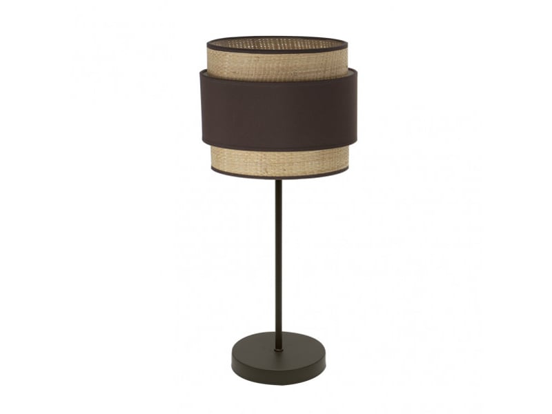  Lampe à poser fabrilamp kandy naturelmarron 1 x e27 67 x 30 x 30 cm 174271102 - Conforama A