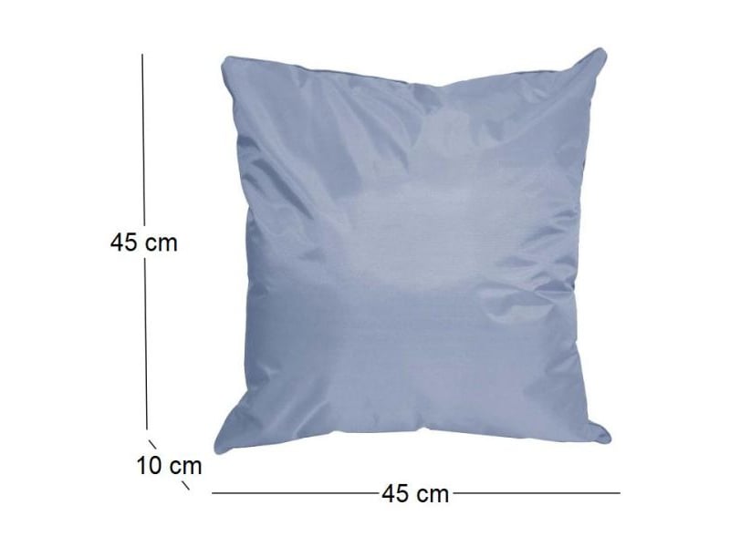  Coussin extérieur carré 45 cm sun gris clair  - Conforama D