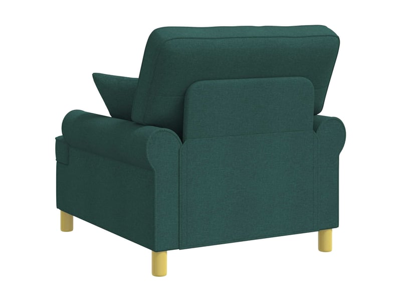 Vidaxl fauteuil xl avec coussins vert foncé tissu - Conforama E