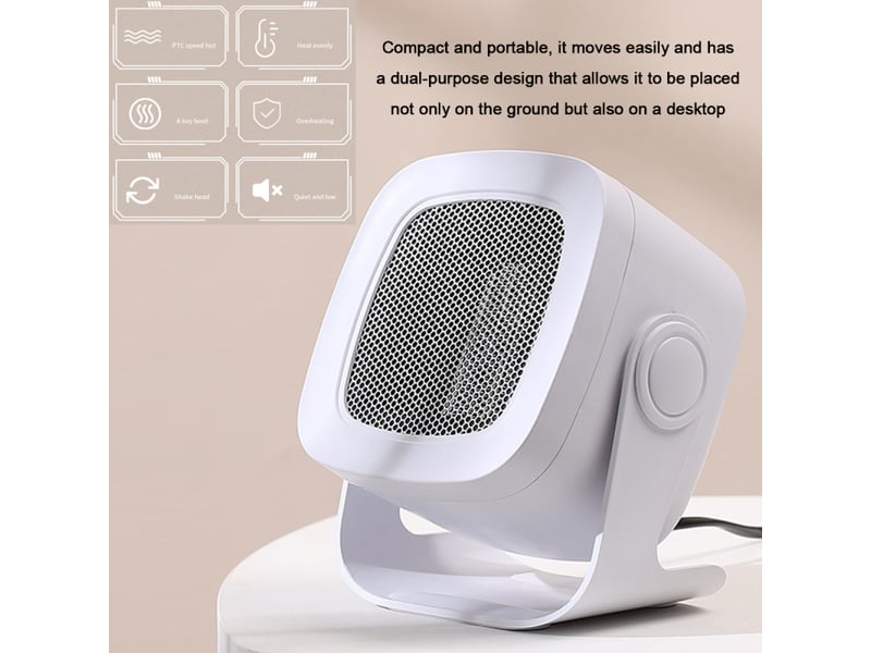  Chauffage de bureau portable pour usage domestique [blanc, 220v, 800 w, multicolore  - Conforama B
