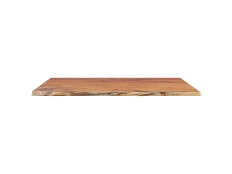 Comptoir de salle de bain, plan de travail 110x60x3,8 cm rectangulaire acacia cf65721 - Conforama D