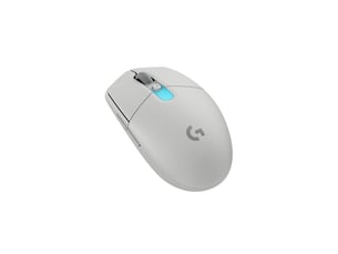 Souris gaming sans fil ultra legere hero 44k 44000 dpi rvb blanc 6 boutons usb-c