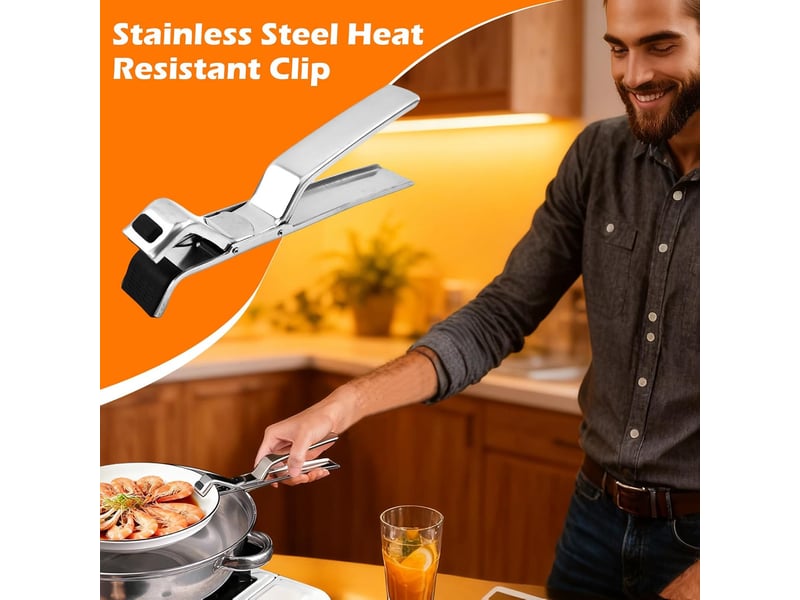  Pinces à assiettes en acier inoxydable résistant à la chaleur, dispositif de levage antidérapant, adaptées aux cuisines domestiques GTR06133 - Conforama D