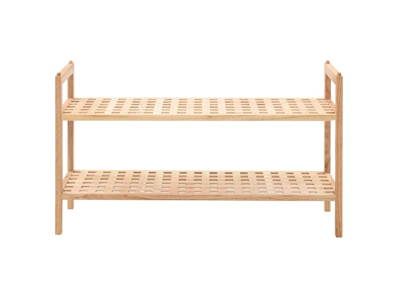  Meuble à chaussures, étagère à chaussures bois de noyer massif 69x26x40 cm  - Conforama A