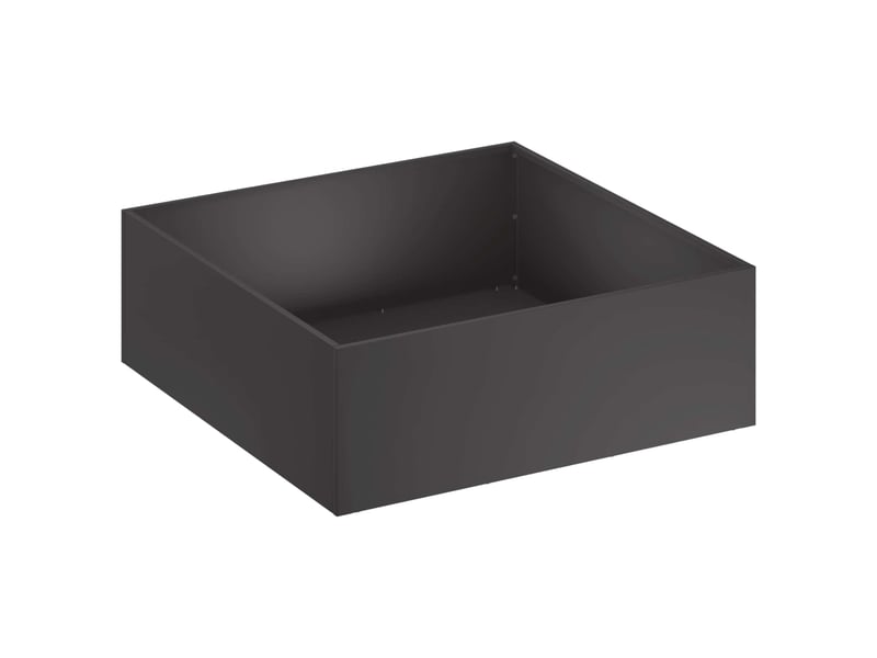  Jardinière - cache-pot de jardin 2 pcs noir 60 x 60 x 20 cm  - Conforama C