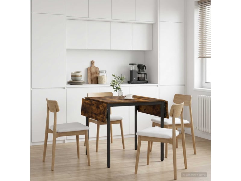  Vidaxl table à manger extensible 120 x 81,5 x 75 cm bois d'ingénierie  - Conforama B