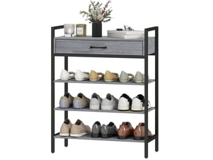 Meuble à chaussures 9 paire(s)  <strong>VIVRYN</strong>  <strong></strong> coloris gris