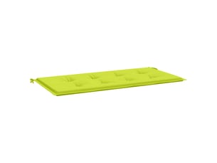 Coussin de banc de jardin, coussin d'assise vert brillant 120x50x3cm tissu oxford cf52865