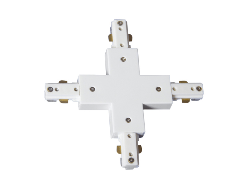  Fabrilamp connecteur en x pour rail monophasé 2 fils noir 0840CONECT-X-NE - Conforama A