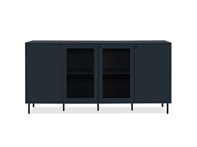 Buffet 4 portes NAVY BLUE W coloris bleu marine - Conforama A