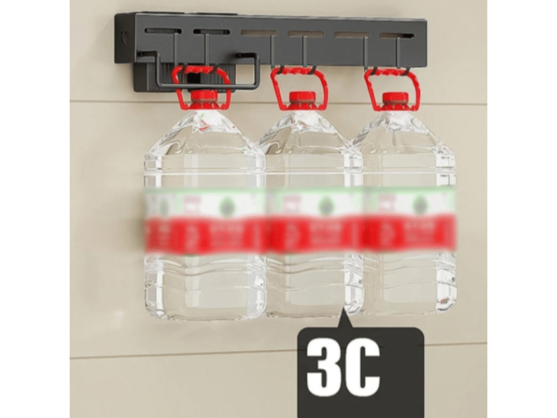  Rangement cuisine,porte-couteaux et porte-baguettes mural, sans perçage, 50 cm  - Conforama E