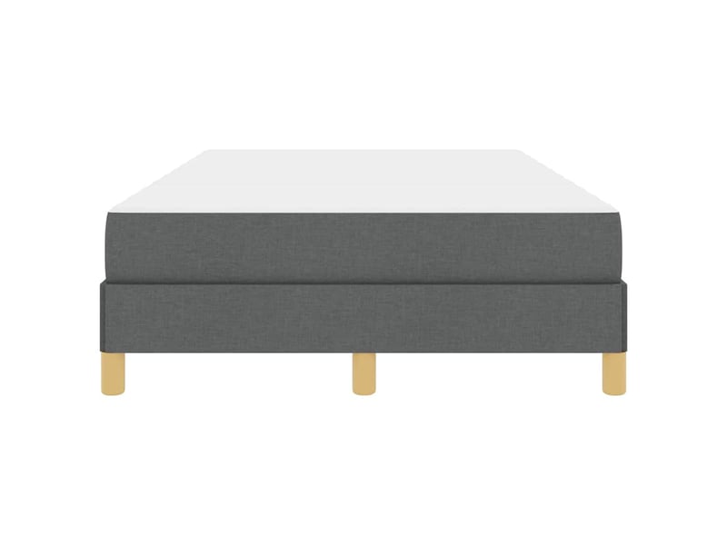 Lit double- lit adulte - lit à ressorts avec matelas gris foncé 120 x 190 cm tissu - Conforama D