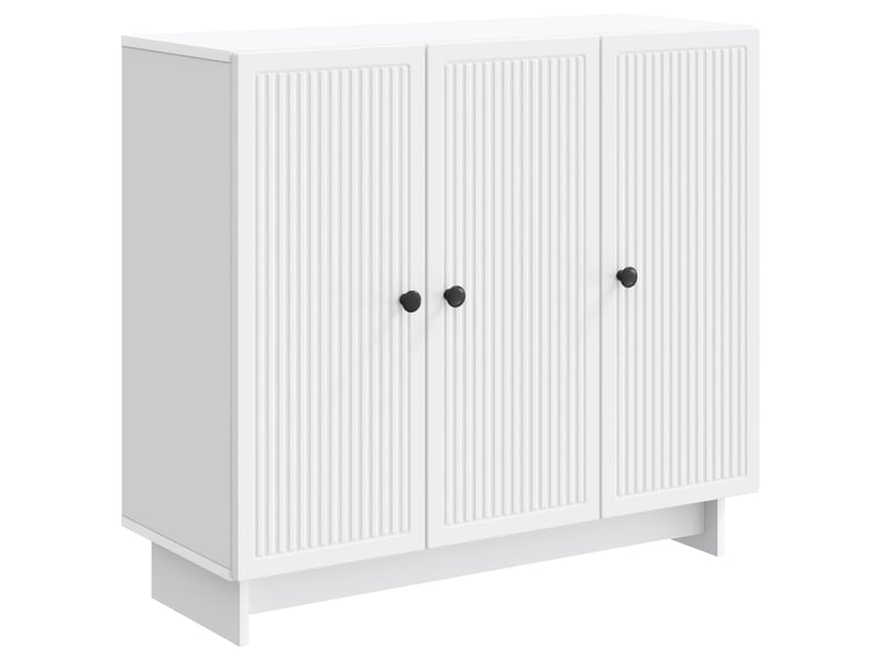 Buffet - bahut - meuble de rangement blanc 89 x 34,5 x 80 cm bois d'ingénierie - Conforama A