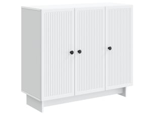 Buffet - bahut - meuble de rangement blanc 89 x 34,5 x 80 cm bois d'ingénierie
