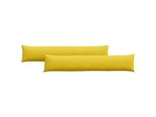 Lot de 2 coussins de canapé, coussins décoratifs jaune 200 x 40 cm cf59103