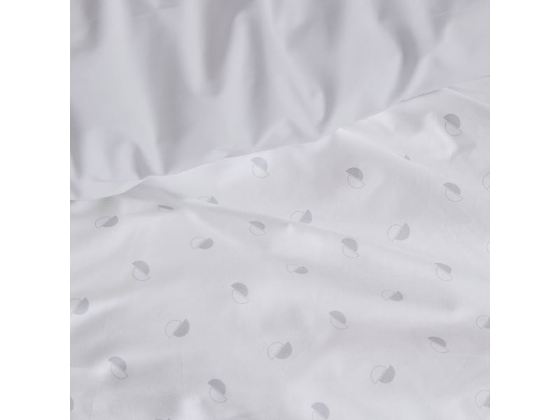  Parure de couette en percale de coton au style géométrique 140x200 cm  - Conforama C
