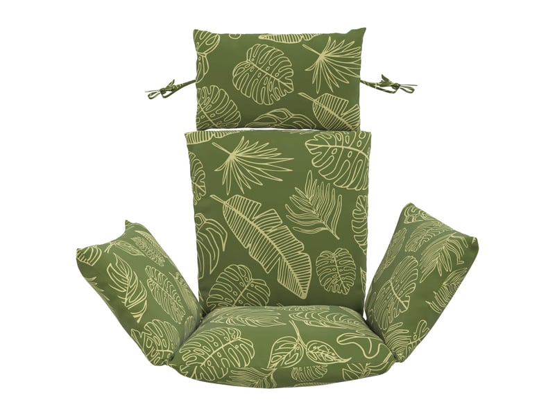  Coussin pour balançoire de chaise d'œuf, coussin d'intérieur et d'extérieur adirondack putten 100 % polyester modèle feuille cf50069  - Conforama C