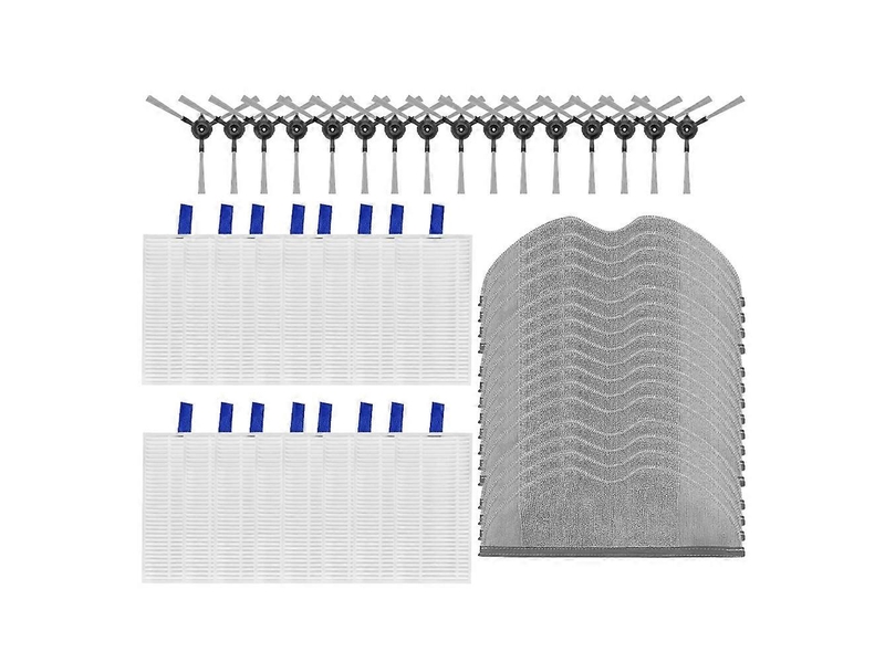  For robot vacuum e5 c108 side brush heap filter mop cloth accessories replacement spare parts  - Conforama A
