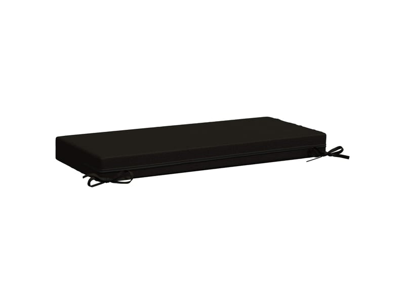  Coussin de banc, coussin d'assise, coussin de canapé soest 100 % polyester noir 60 x 40 x 8 cm cf53446  - Conforama D