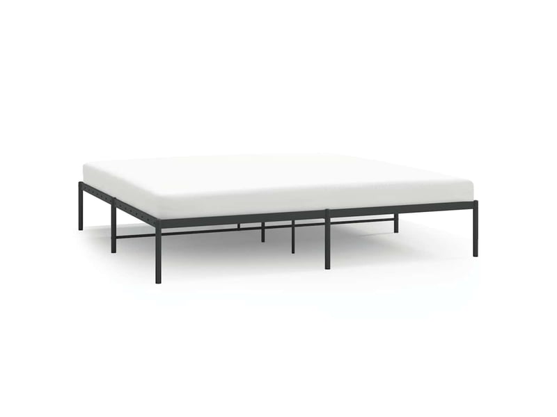  Lit double- lit adulte -  cadre de lit métal noir 180x200 cm  - Conforama A