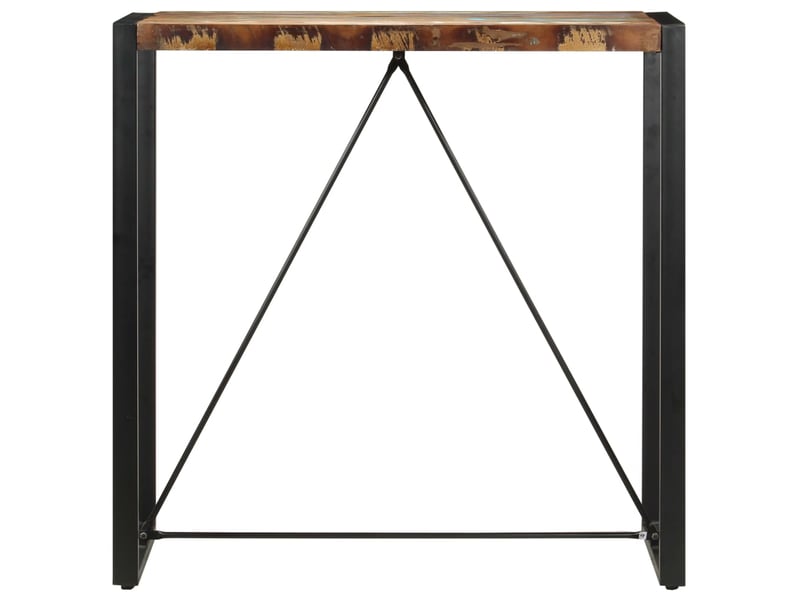  Vidaxl table de bar 110x60x110 cm bois massif de récupération  - Conforama A