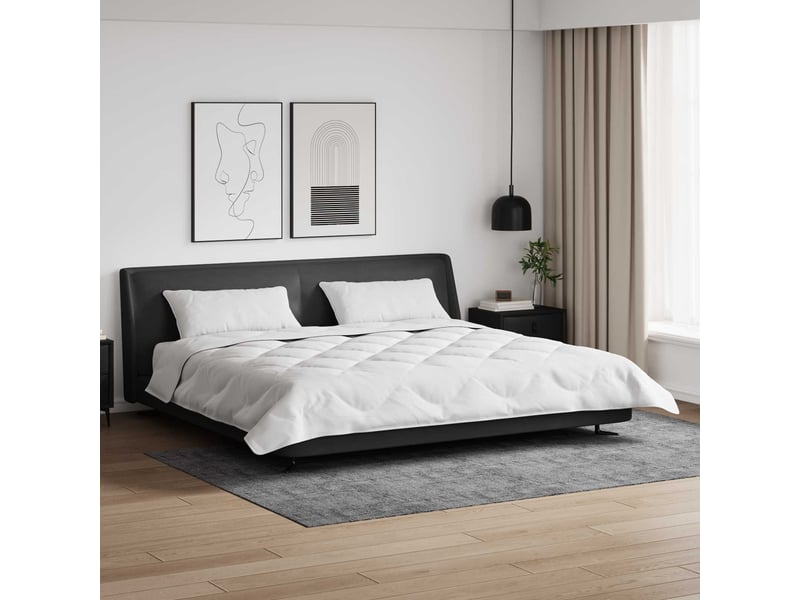 Couette avec oreillers 3 pcs - duvet blanc microfibre et plumes d'oie  - Conforama B