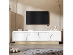 Meuble tv coloris blanc 175 cm TCQPZ