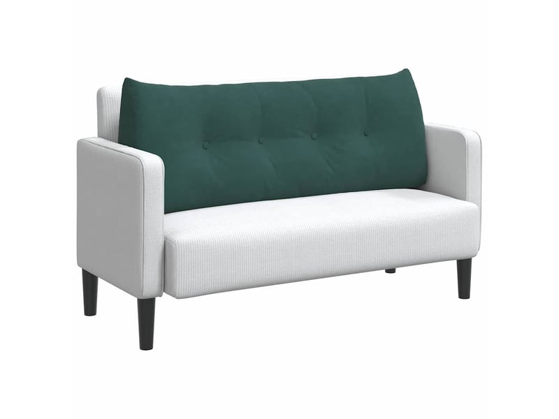  Coussin de dos, coussin de dossier vert foncé 120 x 24 x 50 cm velours cf55075  - Conforama C