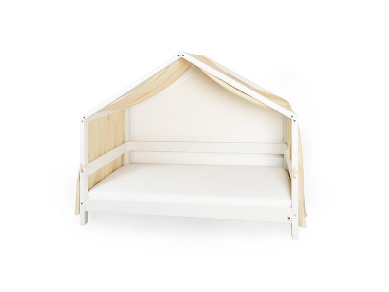  Yappymuslin - rideaux pour lit yappyhytte 75x360 cm - beige 4754010388578 - Conforama C