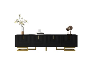 Meuble tv coloris noir 160 cm <strong></strong>  <strong></strong>