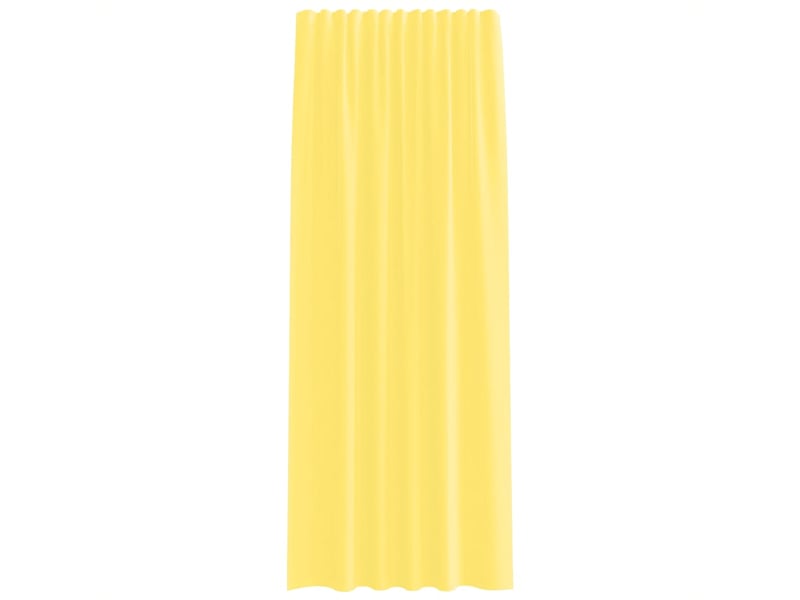  Lot de 2 rideaux en voile, voilages avec passe-tringles jaune cf44466  - Conforama D