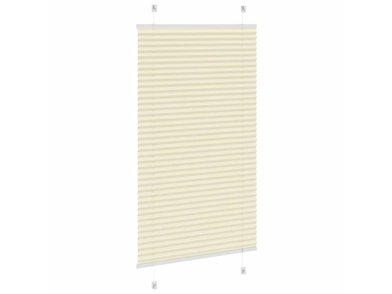 Store plissé, store de fenêtre crème 70x150 cm largeur du tissu 69,4 cm polyester cf46851 - Conforama D