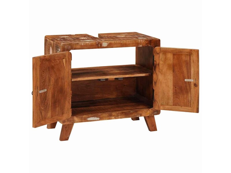  Armoire de salle de bain, cabinet de salle de bain avec étagère avec stockage avec porte cf65016  - Conforama E