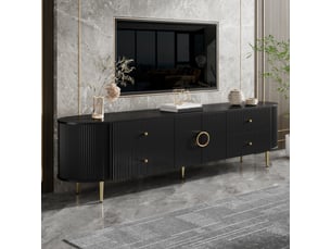 Meuble tv coloris noir 180 cm BrimViber