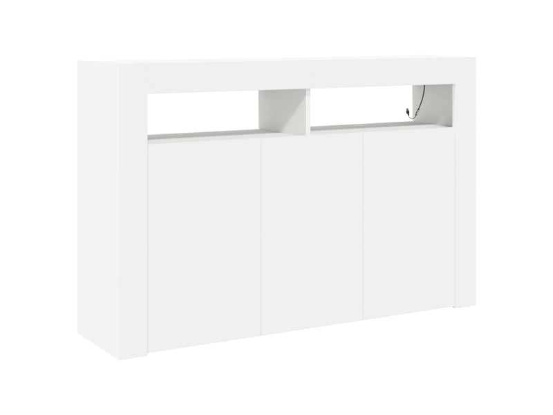 Buffet - bahut - meuble de rangement blanc 116 x 30 x 75 cm bois d'ingénierie - Conforama A