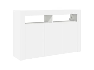 Buffet - bahut - meuble de rangement blanc 116 x 30 x 75 cm bois d'ingénierie