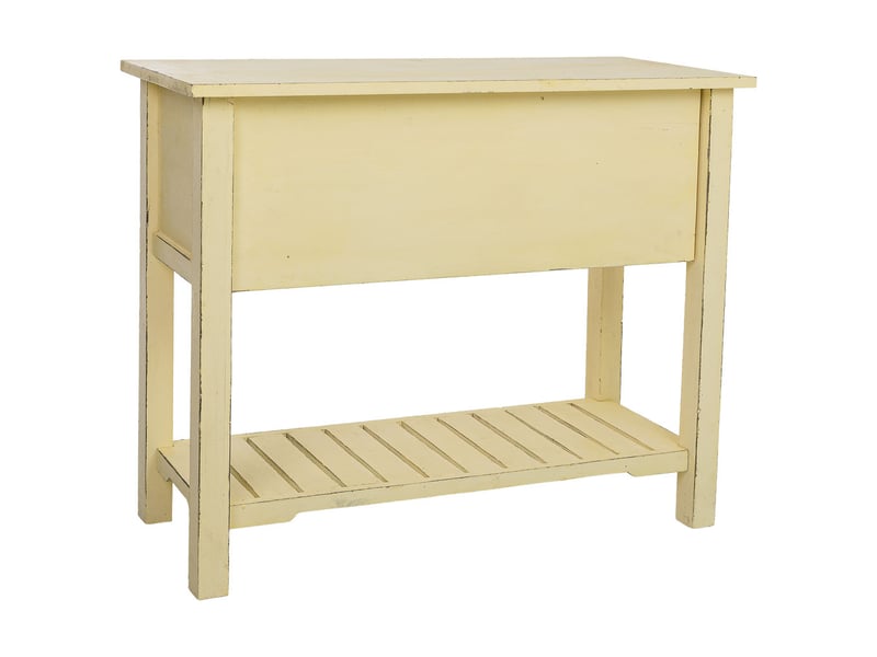  Console d'entrée en bois jaune 105x45,5x82 cm h  - Conforama E