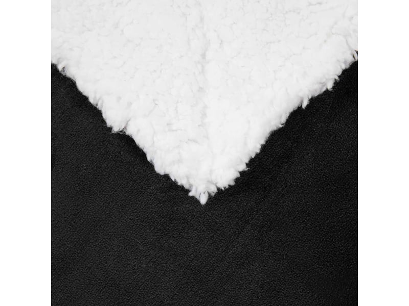  Plaid canapé noir 220x240 cm 2.67 kg polaire  - Conforama E